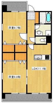 クロノス19蓮台寺の間取り画像