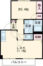 サザン五葉 D棟の間取り画像