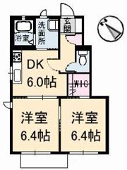 サンハイツ A棟の間取り画像