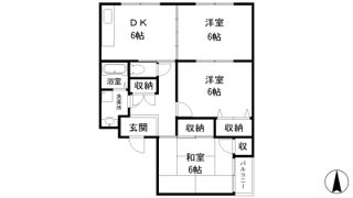 相生市 ウイング相生壱号館の間取り画像