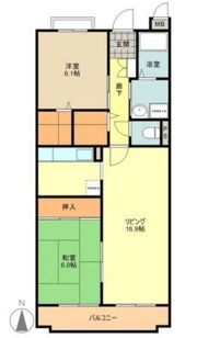 ガーデンハイツ大阪上の間取り画像