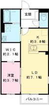 メルベーユコート Cの間取り画像