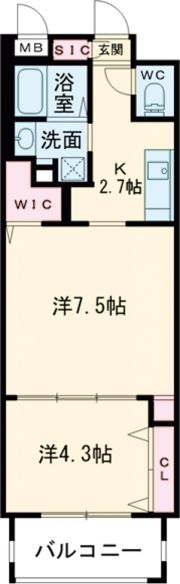 サンロージュ浦上駅前の間取り画像