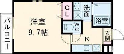 フジパレス東花園ウエストの間取り画像