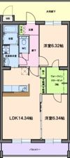 グランストーク富丘の間取り画像