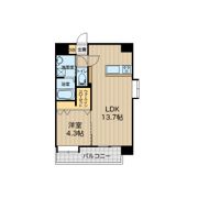 八王寺ツインタワーWESTの間取り画像