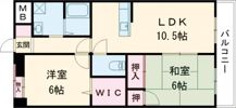 ハピネス岩田の間取り画像
