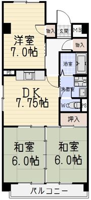 2清邦ビルの間取り画像