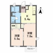ハイツ西地蔵野 Aの間取り画像