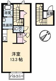 シャーメゾン乃木駅の間取り画像
