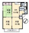 エクセル ハイツ B棟の間取り画像