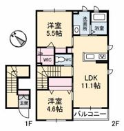 コモンガーデン大神の間取り画像