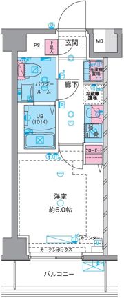 GENOVIAお花茶屋Ⅱskygardenの間取り画像