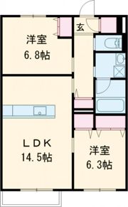 ラ・カシェット南笹口の間取り画像
