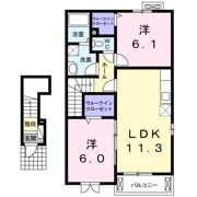 ビ・アレイドさんわの間取り画像