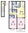リバージュハイツ Ⅱの間取り画像