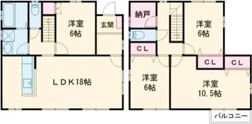 エターナルタウンの間取り画像