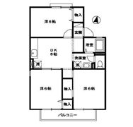 コーラル Bの間取り画像