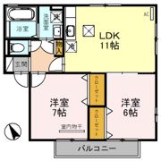 クレールメゾン Dの間取り画像
