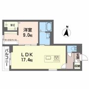 ベレオ万代の間取り画像