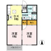 クレールシャトー吉田 B棟の間取り画像
