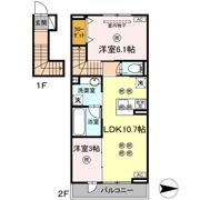トリシア関の間取り画像