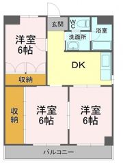 とどろきハイツの間取り画像