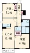 カーサアルバ A棟の間取り画像