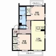 ベレヌーブ Aの間取り画像