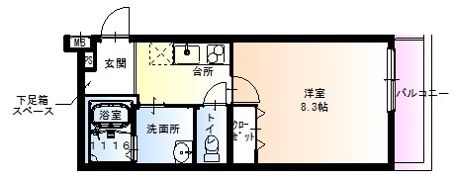 フジパレス放出V番館の間取り画像