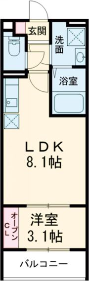 リブレメゾン住吉Ⅱの間取り画像