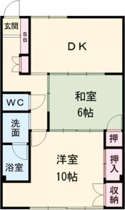 コーポひまわりの間取り画像