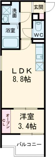 リブレメゾン住吉Ⅱの間取り画像