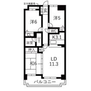 藤和シティーコープ勝川の間取り画像