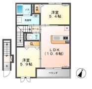 クレール アヴニールの間取り画像