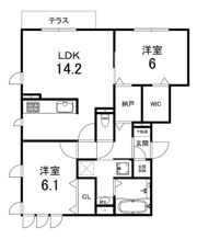 メゾン青ノ葉の間取り画像
