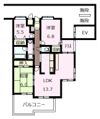 セレスト御門の間取り画像