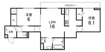 メゾン青ノ葉の間取り画像
