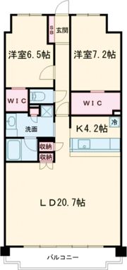 ローレルコート姫路大手前通りの間取り画像