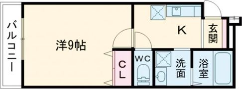 フジパレス東花園ウエストの間取り画像