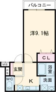 フジパレス東花園ウエストの間取り画像