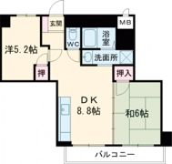 さんくれーる湊川の間取り画像