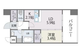 トラストレジデンス博多駅南の間取り画像