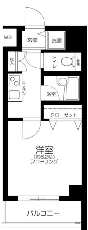 スパシエ ルクス 池袋の間取り画像