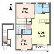 リフェール Bの間取り画像