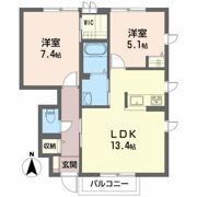 Kブランシェ Gの間取り画像