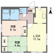 ディアス森下 Aの間取り画像