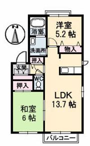 ディアスセレナKの間取り画像