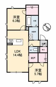 モナローム シェリーの間取り画像