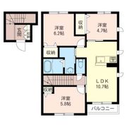 エクラージュ Cの間取り画像